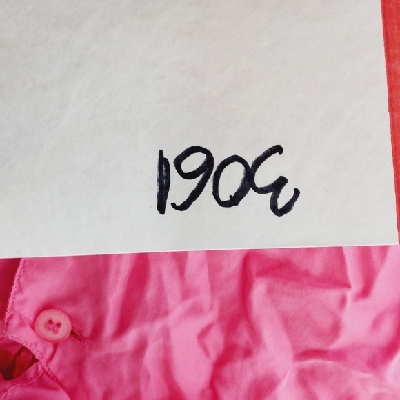 Fenn Wright & Manson Silk Pink Long Sleeve Button Down Front  Ruffle Shirt P3061 - Picture 6 of 6